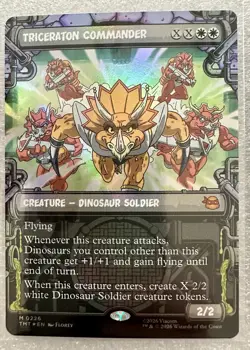 MTG TMNT - Set Of 2 Foil Triceraton Commander (Showcase) M 0226 M 0025 Foil - Image 2