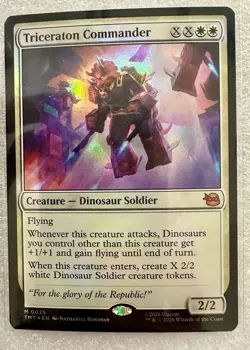 MTG TMNT - Set Of 2 Foil Triceraton Commander (Showcase) M 0226 M 0025 Foil - Image 3