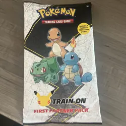 Pokemon TCG Kanto First Partner Pack 25th Anniversary Train On Jumbo Cards - Image 1