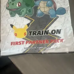 Pokemon TCG Kanto First Partner Pack 25th Anniversary Train On Jumbo Cards - Image 4