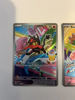 Pokemon First Partners illustration Collection Rowlet Litten Popplio Promo 30th - Image 5