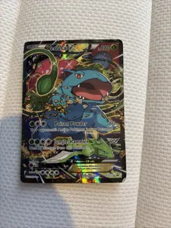 Pokemon TCG Venusaur EX XY123 Black Star Promo Full Art Holo Card - Image 1