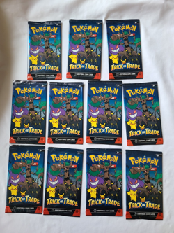 Lot of 11 POKEMON Packs TCG 2025 Trick Or Trade New Sealed (each pack has 3pcs) - Image 1