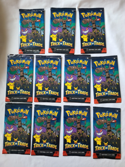 Lot of 11 POKEMON Packs TCG 2025 Trick Or Trade New Sealed (each pack has 3pcs) - Image 2