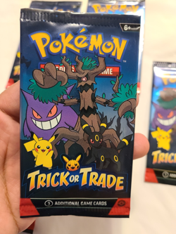 Lot of 11 POKEMON Packs TCG 2025 Trick Or Trade New Sealed (each pack has 3pcs) - Image 5