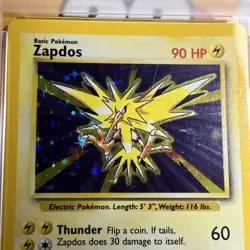 Zapdos 16 Holo Base Set PSA 8 Pokemon-Fresh 2026 slab + EGM Pokemon magazine - Image 3
