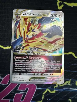 Pokemon TCG Zamazenta VSTAR Crown Zenith 099/159 Mint - Image 1