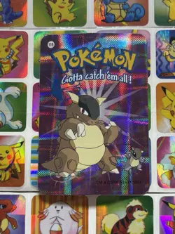 Pokemon 151 Vintage Pocket Monsters Vending HOLO Prism Sticker 2000 Nintendo - Image 2