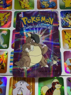 Pokemon 151 Vintage Pocket Monsters Vending HOLO Prism Sticker 2000 Nintendo - Image 4