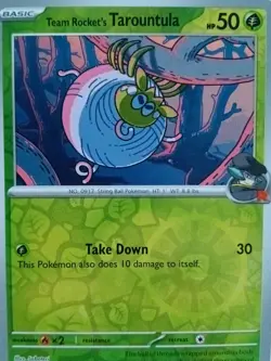 Team Rocket's Tarountula 019/182 Sv10: Destined Rivals Reverse Holo Pokemon TCG - Image 1