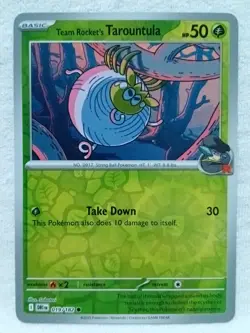 Team Rocket's Tarountula 019/182 Sv10: Destined Rivals Reverse Holo Pokemon TCG - Image 2
