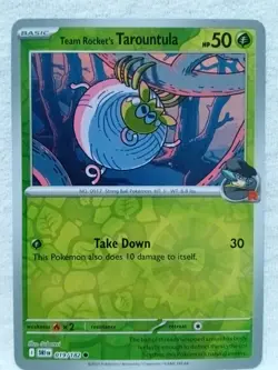 Team Rocket's Tarountula 019/182 Sv10: Destined Rivals Reverse Holo Pokemon TCG - Image 4