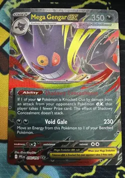 Pokemon TCG Mega Gengar EX Phantasmal Flames 056/094 Mint - Image 1