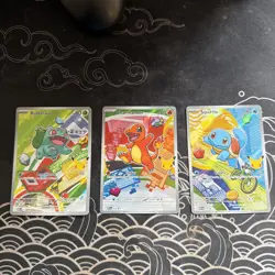 Pokemon First Partner Illustration Collection MEP Bulbasaur Charmander Squirtle - Image 1