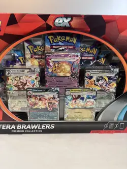 Pokemon Tera Brawlers Premium Collection New Sealed Charizard - Image 2