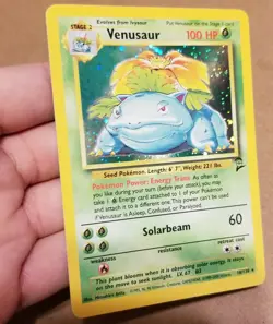 Pokemon TCG Venusaur 18/130 ☆ Rare HOLO Base Set 2 Vintage NM/LP - Image 3