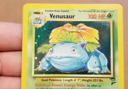 Pokemon TCG Venusaur 18/130 ☆ Rare HOLO Base Set 2 Vintage NM/LP - Image 4