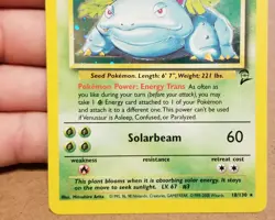Pokemon TCG Venusaur 18/130 ☆ Rare HOLO Base Set 2 Vintage NM/LP - Image 5