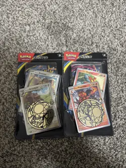 Pokemon TCG: Mega Evolution Phantasmal Flames Blister Set- Greedent and Magcargo - Image 1