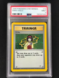 Pokemon 2000 Erika 16/132 Holo PSA 9 - Image 1