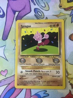 Tyrogue 66/75 Common Pokemon Neo Discovery Unlimited WOTC VLP 2001 - Image 1