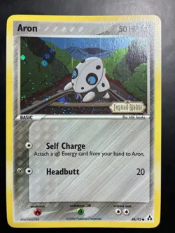 Pokemon Aron 48/92 EX Legend Maker Reverse Holo Stamped Vintage - Near Mint - Image 1