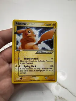 Pokemon Pikachu Gold Star Holo Rare EX Holon Phantoms 104/110 2006 - Image 1