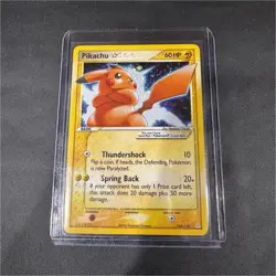 Pokemon Pikachu Gold Star Holo Rare EX Holon Phantoms 104/110 2006 - Image 2