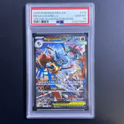 Pokemon Mega Lucario EX 179/132 Special Illustration Rare Holo PSA 10 - Image 1