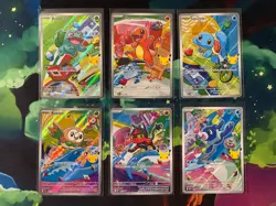 Pokemon First Partner 30th Anniversary Illustration Promos Kanto & Alola Set - Image 1