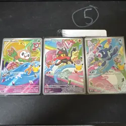 Pokemon First Partner Promos 30th Anniversary - Litten, Rowlet & Popplio - Image 1