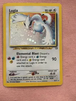 Nintendo Lugia 9/111 Neo Genesis Holo Rare Pokemon TCG English Vintage - Image 1