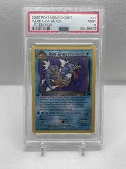2000 POKEMON ROCKET 1ST EDITION Non-Holo #8 DARK GYARADOS MINT PSA 9 Rare!! 🐉🔥 - Image 2