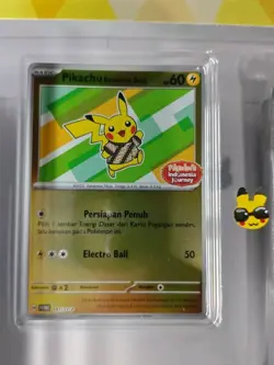 Pokemon Pikachu Batik Holo Reverse Holo Foil Indonesia Journey 191/SV-P Promo - Image 2