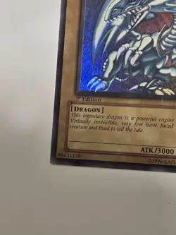 2002 Yugioh Blue Eyes White Dragon SDK-001 Kaiba 1st Edition Yu-Gi-Oh! - Image 4