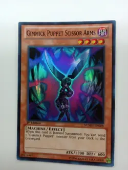 Yugioh Gimmick Puppet Scissor Arms NUMH EN008 Super 1st Ed New NMint Fast Ship - Image 1