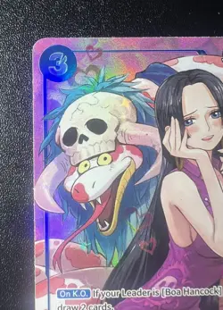 Boa Hancock Alt Art OP13-051 R Carrying on His Will ONE PIECE Card English NM - Image 3