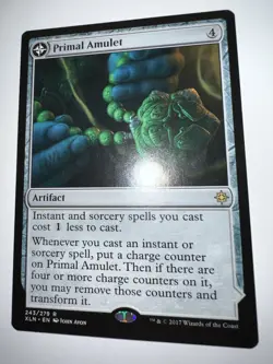 Primal Amulet/Primal Wellspring Double Sided Card MTG Ixalan Regular - Image 1