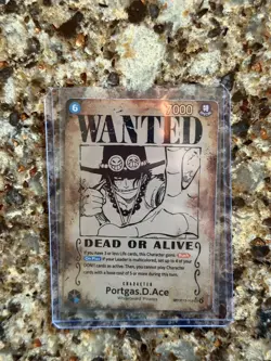 One Piece TCG - Portgas.D.Ace - Wanted Poster SP - (Error Card) - OP13 - Image 1
