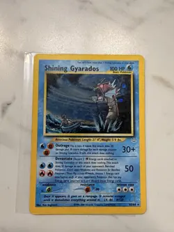 Pokemon TCG Shining Gyarados Holo Neo Revelation Card 65/64 NM Near Mint - Image 1