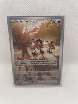 Pokemon Card Mr. Mime 179/165 Illustration Rare Scarlet & Violet 151 Near Mint - Image 1