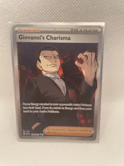 Pokemon Card Giovanni's Charisma 197/165 Ultra Rare Scarlet & Violet 151 NM - Image 1