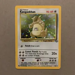 Pokemon TCG Kangaskhan Jungle Card 5/64 Unlimited Holo Rare, NM / LP - Image 1