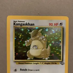 Pokemon TCG Kangaskhan Jungle Card 5/64 Unlimited Holo Rare, NM / LP - Image 2