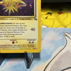 Pokemon TCG Card English Fossil Set Zapdos 15/62 Holo Rare Holo Box Error - Image 4