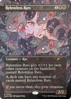 [1x] Relentless Rats (0754) - Foil Near Mint, English Secret Lair MTG Magic - Image 1