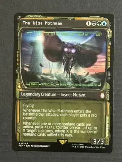 Magic The Gathering The Wise Mothman Showcase Universes Beyond: Fallout Non-foil - Image 1