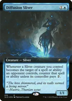 MTG Diffusion Sliver - Foil - Extended Art, Secret Lair Drop Series, Lightly Pla - Image 1