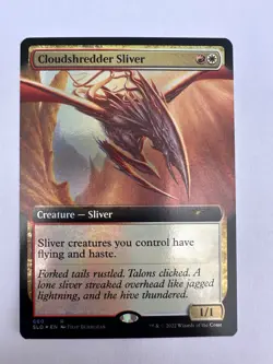 Cloudshredder Sliver (Extended Art) - FOIL - Secret Lair - Near Mint - MTG - Image 1