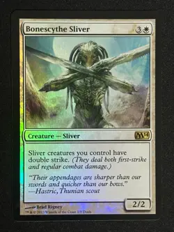 1x MTG Bonescythe Sliver (Foil) - Media Promos (MEDIA) (M14) #1 - Magic - Image 1